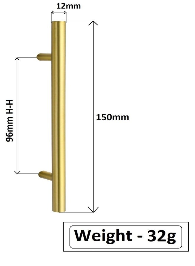 Met Craft Stainless Steel 6 Inches Cabinet & Drawer Handles, Furniture & Kitchen Handles, Pack of 12 Pieces (6 inch,Antique Brass) - Image 2
